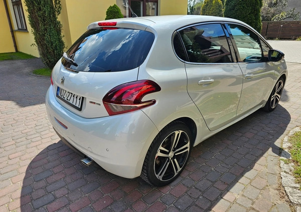 Peugeot 208 cena 35700 przebieg: 93000, rok produkcji 2015 z Działdowo małe 92